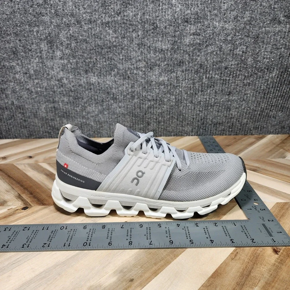On Cloudswift 3 Men's Road Running Shoes Size 10 Alloy Glacier Gray Lace Up